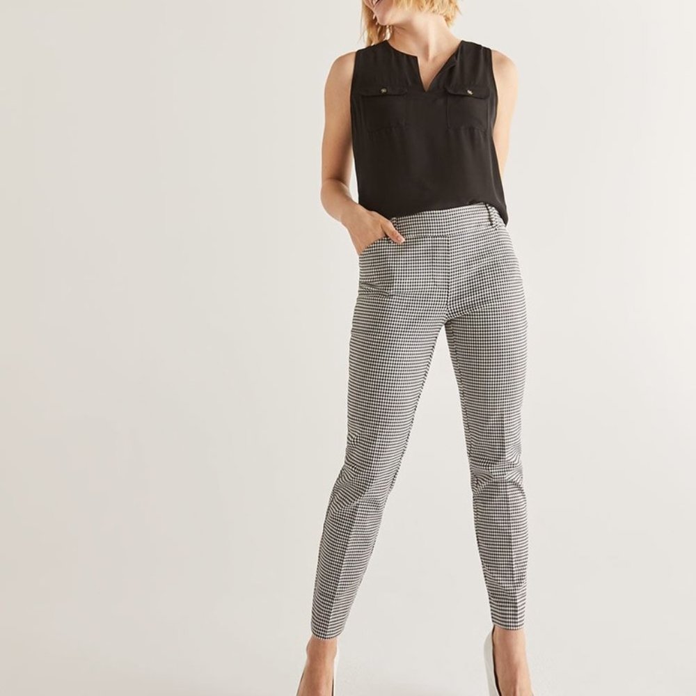 Reitmans The Iconic Gingham-Printed Ankle Pants